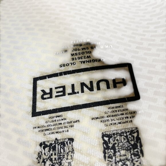 Hunter Original Tall Rain Boots Size 9 Glossy Gray Rubber Waterproof Womens - Picture 4 of 5